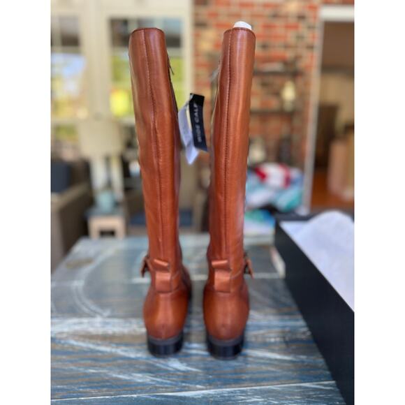 NATURALIZER RENA CIDER Wide Calf Riding Boots, NEW in BOX, size 6.5, Tan leather - Picture 12 of 16